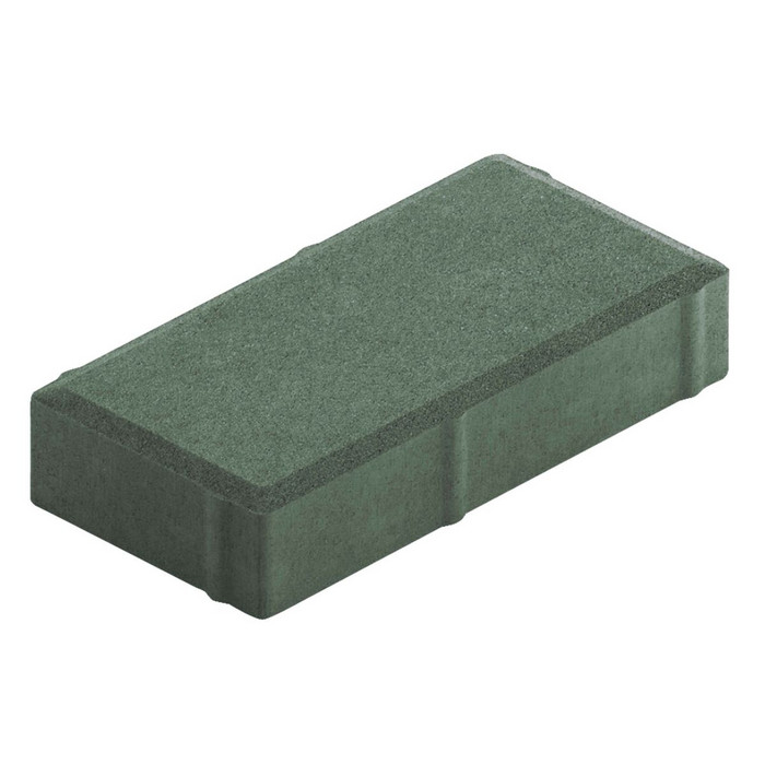 Брусчатка тротуарная 200х100х40 Зеленый